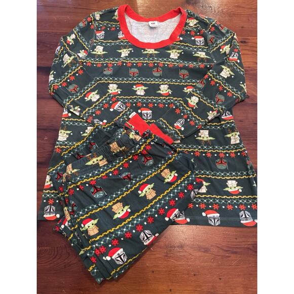 Hanna Andersson x Star Wars The Mandalorian Women's Pajama Set Size XXL - Picture 2 of 12